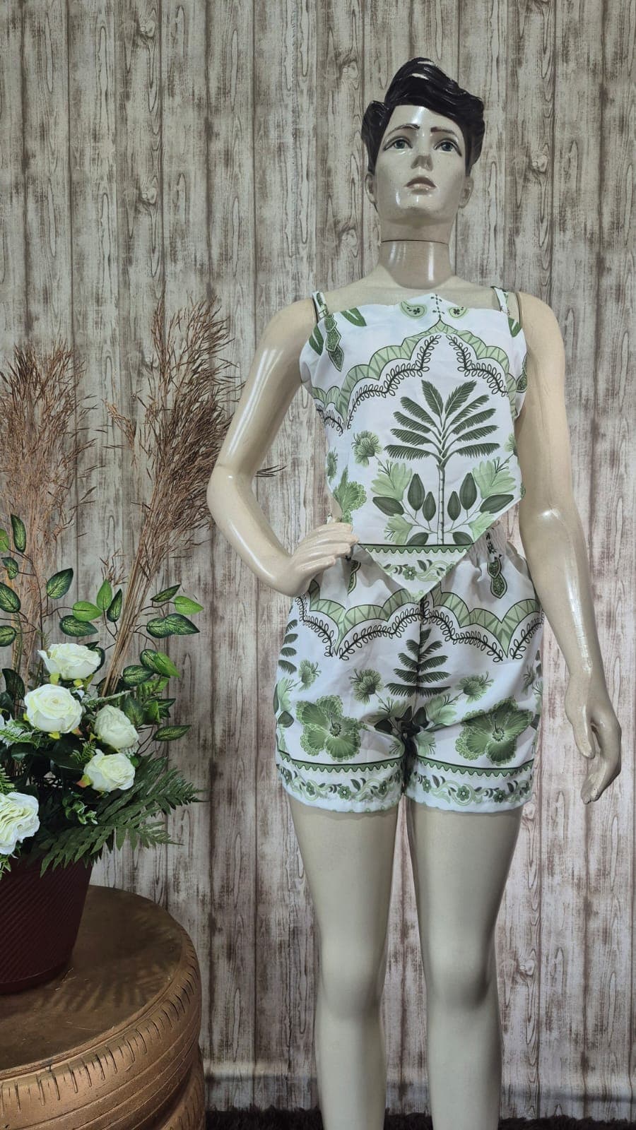 Conjunto Lenço Verde